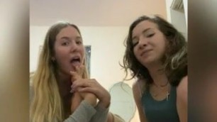 Mary grace and friend Lesbian foot fetish