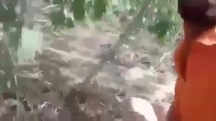 Desi village couple has outdoor sex