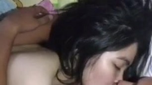 Boyfriend and girlfriend have hard sex with hot kissing