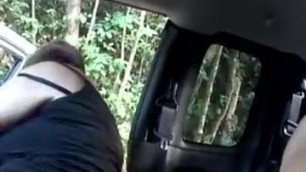 Chubby Asian BJ In Car