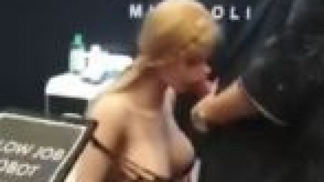 Crazy Sex Robot Doll Sucking Hard Dick in Public