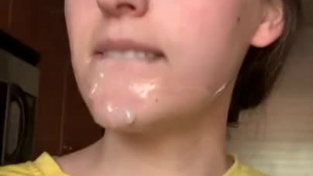 Cum Facial Selfie Video