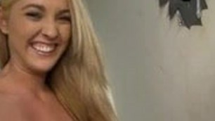 Hot white trash girl fucked by 2 anonymous black cocks