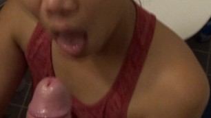 Asian filipina doggy fucked and blowjob with cumshot