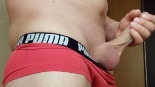 Male solo masturbating, close up cum .come and get it .