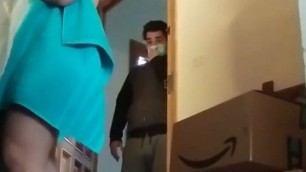 Delivery Guy Compilation, naked flashing and blowjob