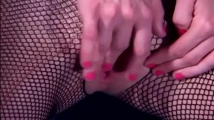 Stiletto Sex in Fishnet Stockings and Latex