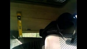 russian hooker sucking and fucking in the car