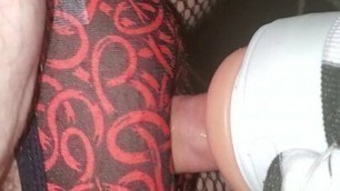 small cock sissy cums back to back