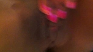 Black Girlfriend Ana Masturbating on Her Iphone