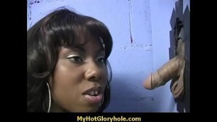 Gorgeous ebony gloryhole blowjob 3